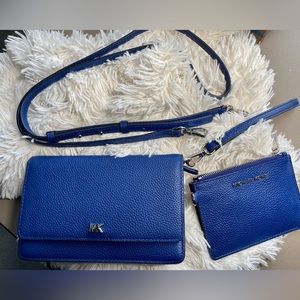 MICHAEL KORS Mott Leather Phone Crossbody Bag & Jet Set Coin Purse